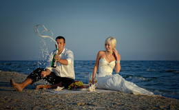 Wedding / Азовское море. Белосарайская коса. Молодожены - Евгений и Яна