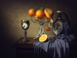 Натюрморт с апельсинами / классический натюрморт