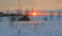 Утренний рассвет / Утренний январский рассвет.