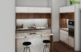 Удивительная кухня Дизайн интерьера Rendering / Мы можем предложить Кухня Дизайн интерьера, дизайн интерьера для дома, архитектурной визуализации интерьеров, фотореалистичных 3D рендеринг, 3D интерьер моделирование по Yantram Архитектурная студия дизайна.