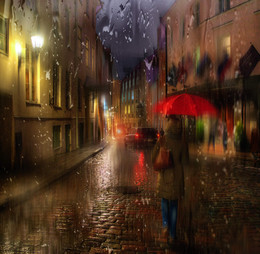 дождь в старом городе... / таллин