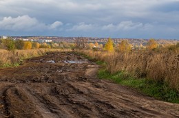 бездорожье / дорога,после дождя