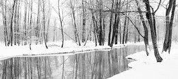 Холодная речка... / Холодная и снежная зима...