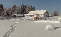 Снежная зима... / Деревни Вологодчины. Холдынка.