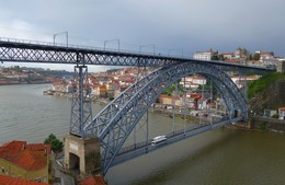 Хмурый Порту... / Мост Луиша II в Порту...
