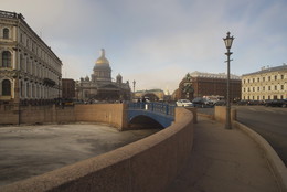 Синий мост / Вид с Синего моста на Исаакиевский собор