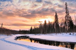 вечернее мартовское небо... / Иркутская область Казачинско-Ленский район