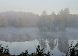 В тумане утреннем.... / Осиновая Роща. Август