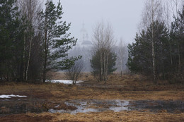 Весеннее туманное утро в Подмосковье / Весеннее туманное утро в Подмосковье. д.Филипповское