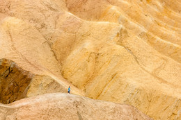 Прыгать по жёлтым волнам / А каких-то 5 миллионов лет назад в воде высохшего озера прыгали совсем другие организмы :)
Забриски Поинт в Долине Смерти, Калифорния
