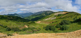 Долина реки Паратунка / Камчатка, панорама из 7 кадров.