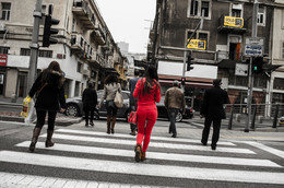 lady in red / haifa.israel