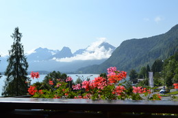 Окно в рай / Вид на озеро из отеля Sonnwirt, г.САнкг-Гильген, Австрия