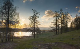 Закат на оз.Песочное / Южный Урал