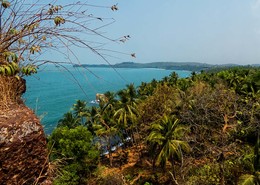 Вид со стены форта &quot;Cabo-de-ramo&quot;. / Гоа.