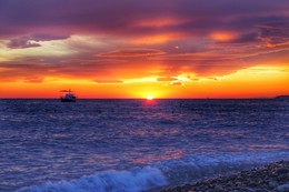 черноморские краски / Один из закатных вечеров над Чёрным морем.