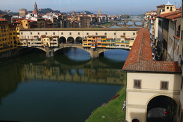Еще раз про Старый мост / Флоренция, понте Векьо (Старый мост) из окна галереии Уффицы.