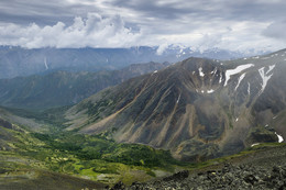 горы Саянские / вид на пик Топографов со стороны долины Хойто-Гола (Бурятия).