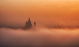 Иштван в тумане / Базилика Святого Иштвана, Будапешт.