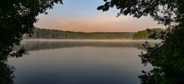Ранним утром / утро на озере