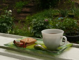 летний завтрак / летний завтрак и полдник люблю проводить у открытого окна.