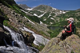 Человек Поднебесных гор / Хакасия,горный хребет Кузнецкий Алатау