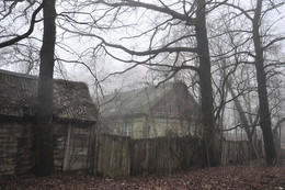 Домик ведьмы / Заброшенный дом в тумане, совсем как в страшной сказке