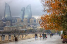 Набережная Баку, октябрь / Неторопливый осенний Баку