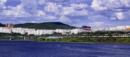 Панорама Первомайского округа гор.Мурманска / Мурманск.Кольский Залив 18.07.2017