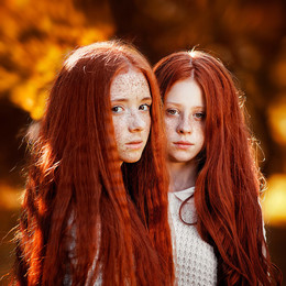 Юля и Маргарита / https://500px.com/photo/171516889/red-hair-by-anna-khitrakova?ctx_page=2&amp;from=user&amp;user_id=13477141