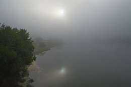 туман / берег реки Уба