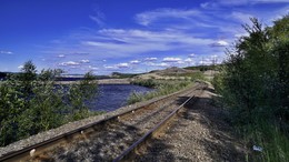 Река ТУЛОМА.... / Железнодорожная ветка Мурманск-Никель,вдоль реки Тулома /30 июля 2017 /