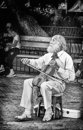 Музыкант / Крым. На набережной Алушты.