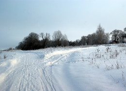 Сельский зимний пейзаж. / Просто зима ..)