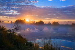 Река, туман, солнце / Дубна, Московская область