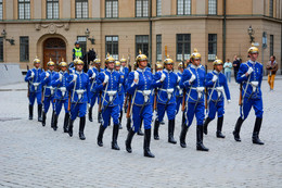 Королевская гвардия Стокгольм / Смена караула у королевского дворца
