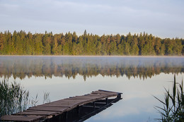 Утро на озере / Тросницкое озеро