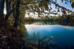 озеро осенью / небольшое озеро