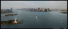Manhattan NY с высоты птичьего полета / Manhattan NY с вертолета
