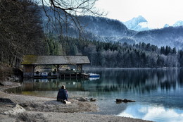 У озера / Альпзее (озеро рядом с замком Хоэшвангау. юж.Бавария)