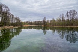 отражения / озеро Большое голубое,Татарстан