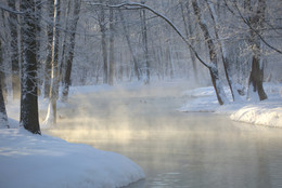 Там за туманами / В морозный день на речке