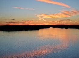 Где плывут облака... / На закате