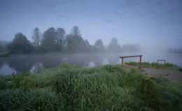 Утренняя прохлада / Лето. Ранее утро на реке Осовец. Canon 6D 17-40mm