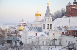 Купола, купола / Нижний Новгород, Ильинская церковь, зима