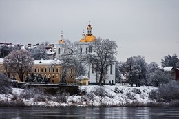 Зимний пейзаж. / Богоявленский собор .