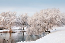 Зима на реке / Зима на реке в Минске, Серебрянка
