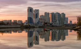 Утро на затоне / Городской пейзаж