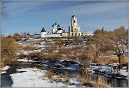 Высоцкий монастырь / зимний пейзаж