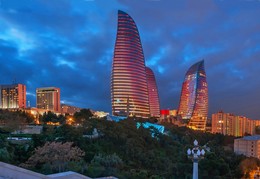 Башни Пламени. / г. Баку Азербайджан. Снято с Нагорного парка.